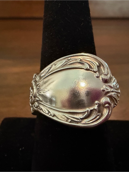 Hand Crafted Jewelry - Silver Plated Spoon Ring